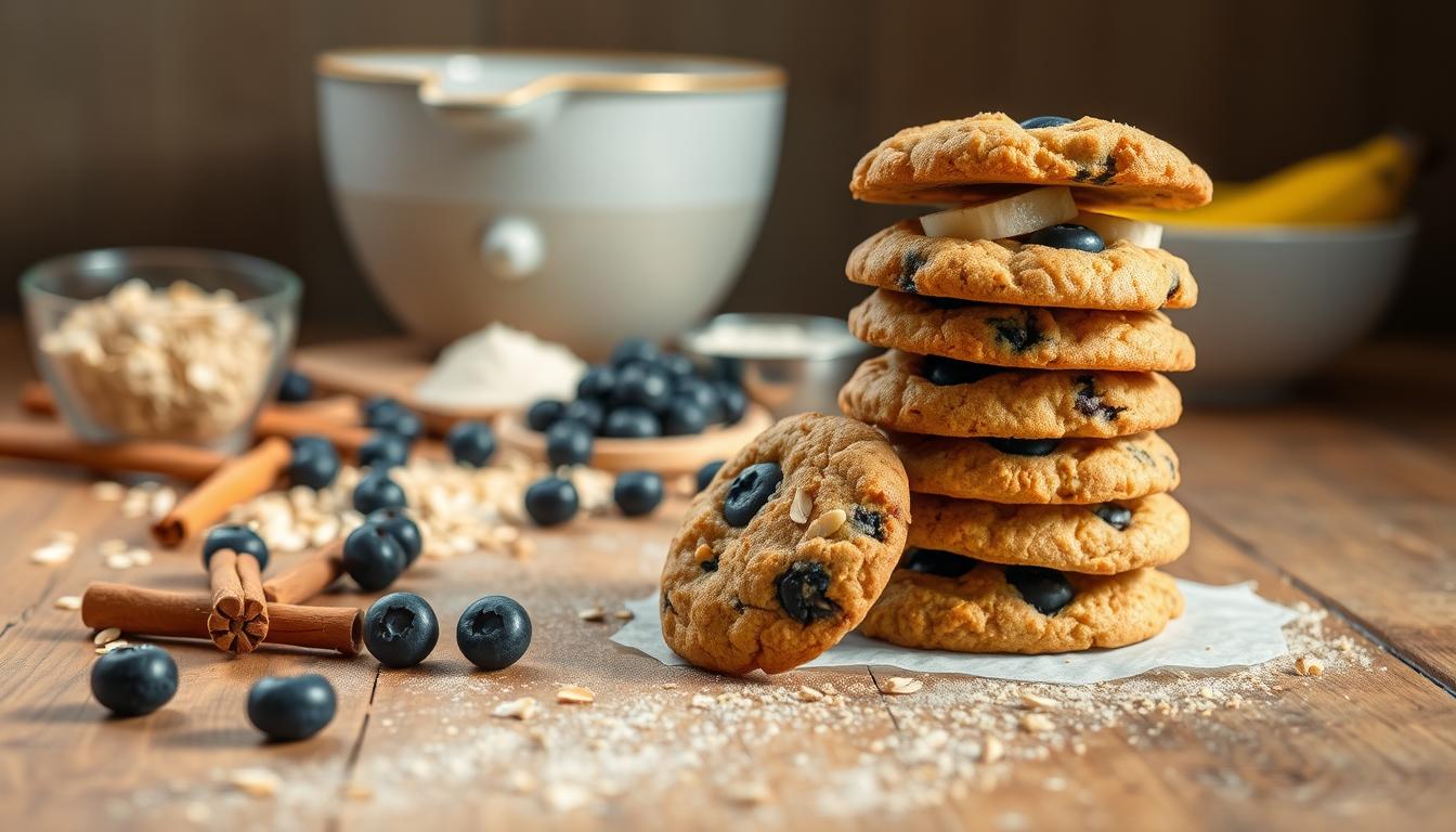 Banana Blueberry Breakfast Cookies