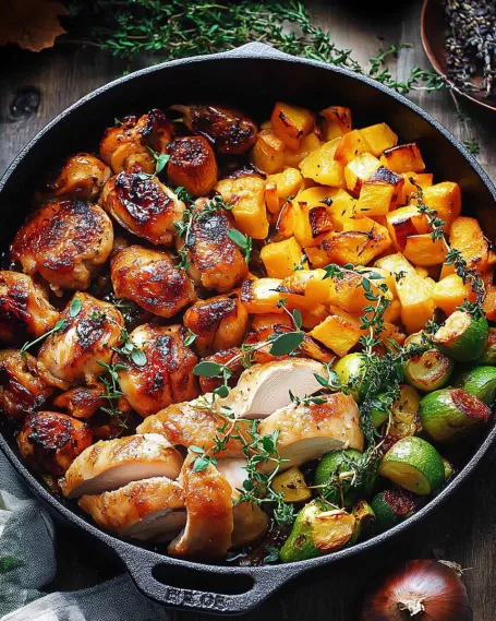 Autumn Roasted Chicken and Vegetables is a must-try!