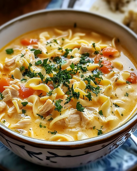 Creamy Crack Chicken Noodle Soup Recipe is a must-try!
