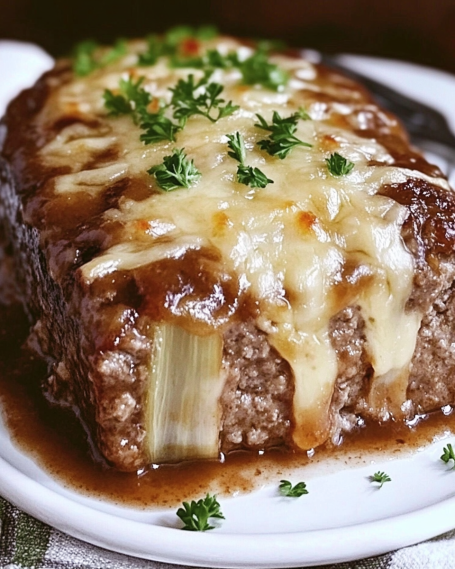French Onion Soup Meatloaf is a must-try recipe!