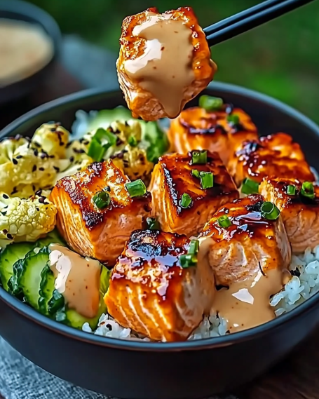 Sriracha Honey Salmon Bowl: A Quick, Delicious Meal!