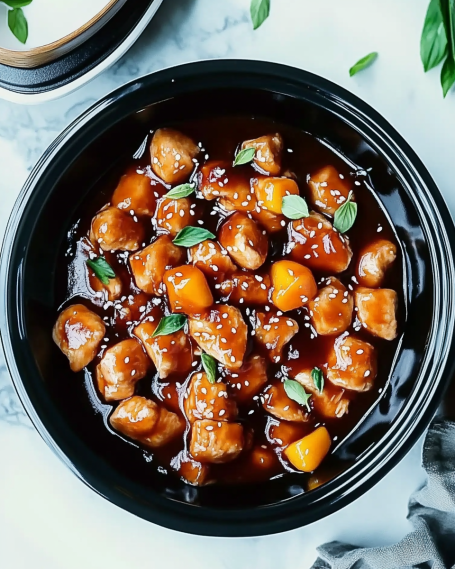Sweet Hawaiian Chicken in a Crockpot is easy to make!
