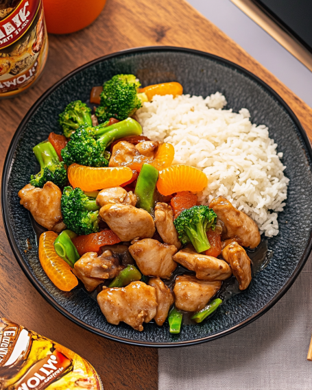 Sweet and Savory Orange Chicken Stir-Fry is delicious!