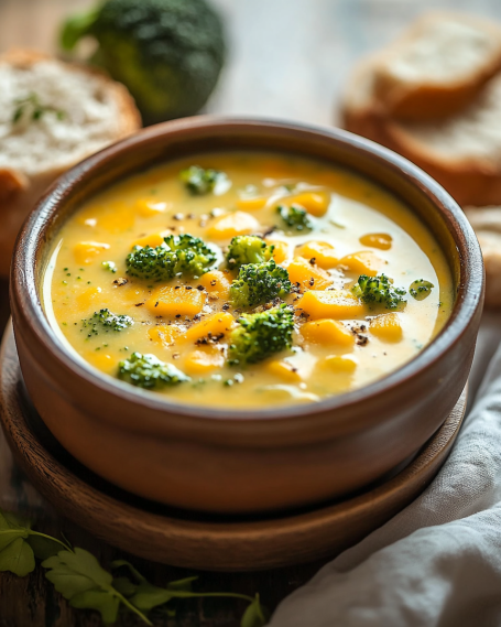 Cozy Broccoli Cheddar Soup Recipe
