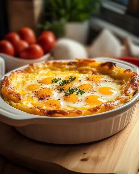 Cheesy Protein Egg Bake Recipe