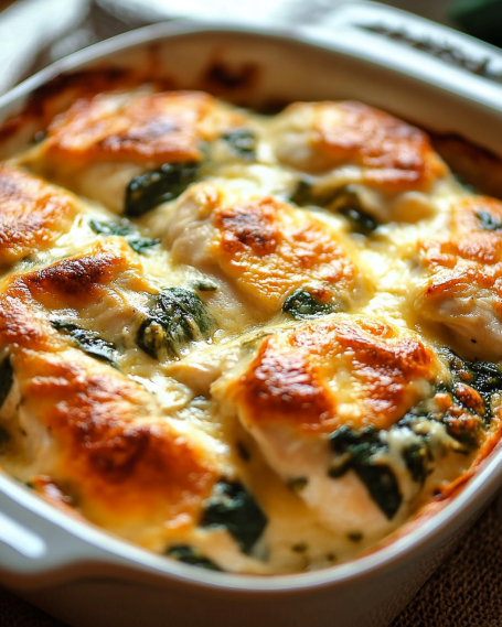 lailaserv_simple_photo_of_Cheesy_Spinach_Artichoke_Chicken_Bake_a69fd41b-e8c6-4339-bb9a-96d0e1954d73