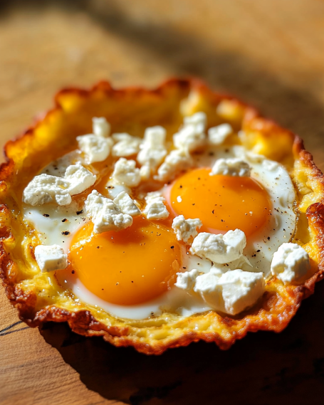 Crispy Feta Fried Eggs Recipe – Quick & Tasty