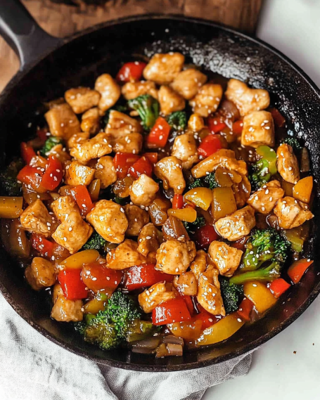 Sizzling Chicken & Pepper Stir-Fry: A Quick & Flavorful Family Favorite