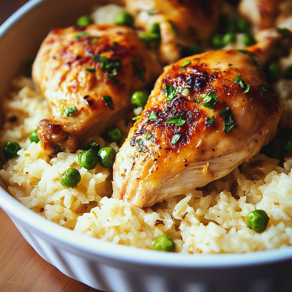 Easy Oven Chicken and Rice