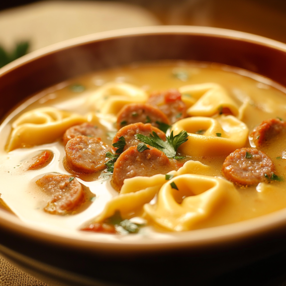 Sausage Tortellini Soup: Creamy Comfort in Every Bite!