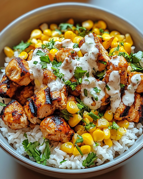 Street Corn Chicken Rice Bowl: A Flavor-Packed Comfort Dish