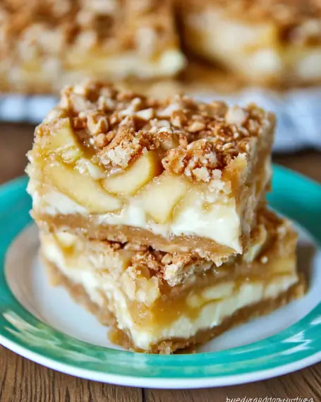 Apple Pie Cheesecake Bars Recipe is a must-try dessert!