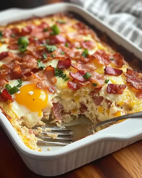 Bacon, Egg, and Hashbrown Casserole is a must-try!