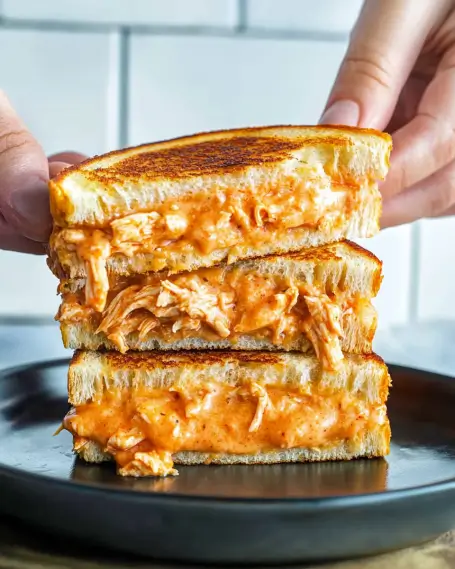 Buffalo Chicken Grilled Cheese Sandwich is a must-try!