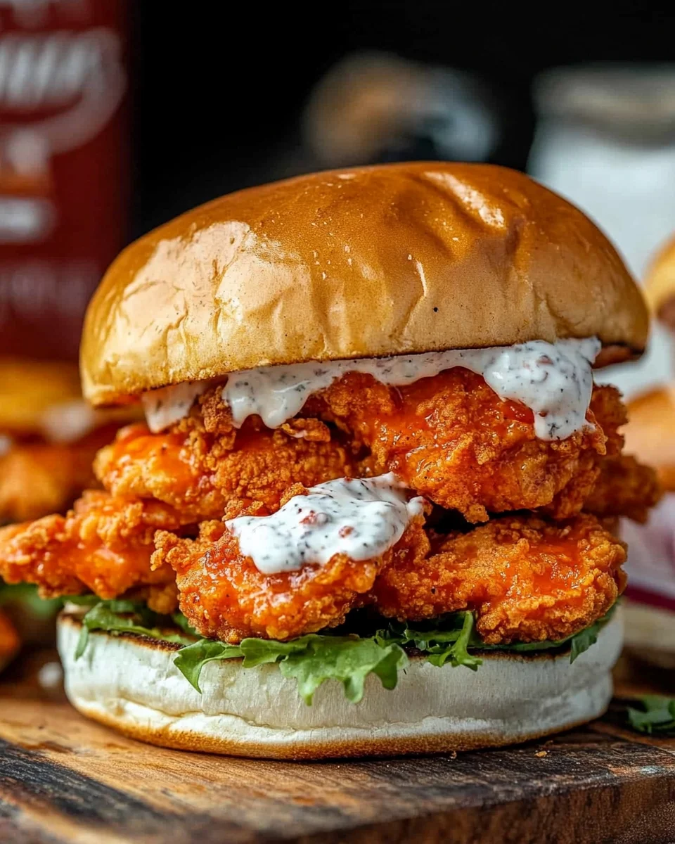 Crispy Buffalo Chicken Sandwich Recipe is a must-try!