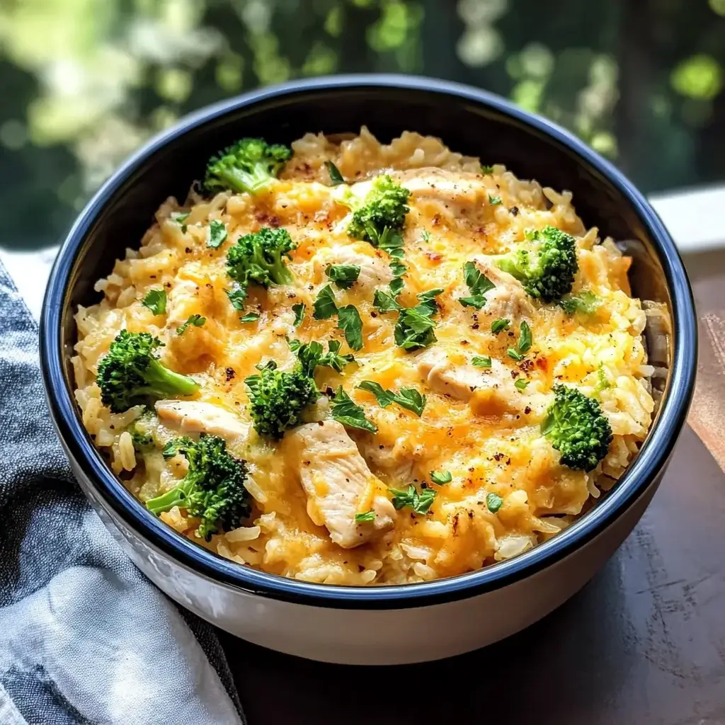 Cheesy Broccoli Chicken Rice Casserole: A Cozy Delight!