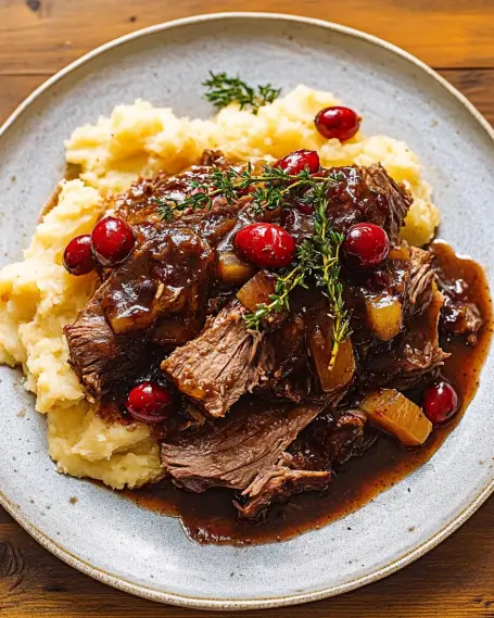 Cranberry Balsamic Roast Beef Recipe is a must-try!