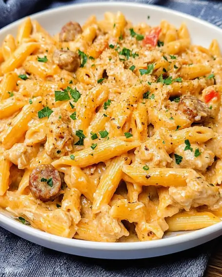Creamy Chicken Sausage Pasta Recipe is a must-try!