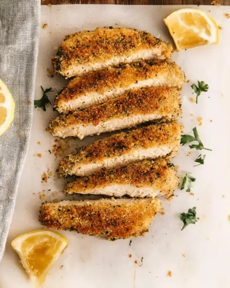 Crispy Oven-Baked Chicken Cutlets Recipe is a delight!