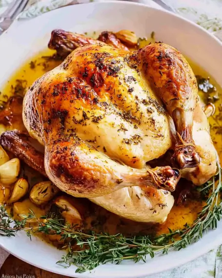 Garlic Herb Butter Roast Chicken is a must-try recipe!