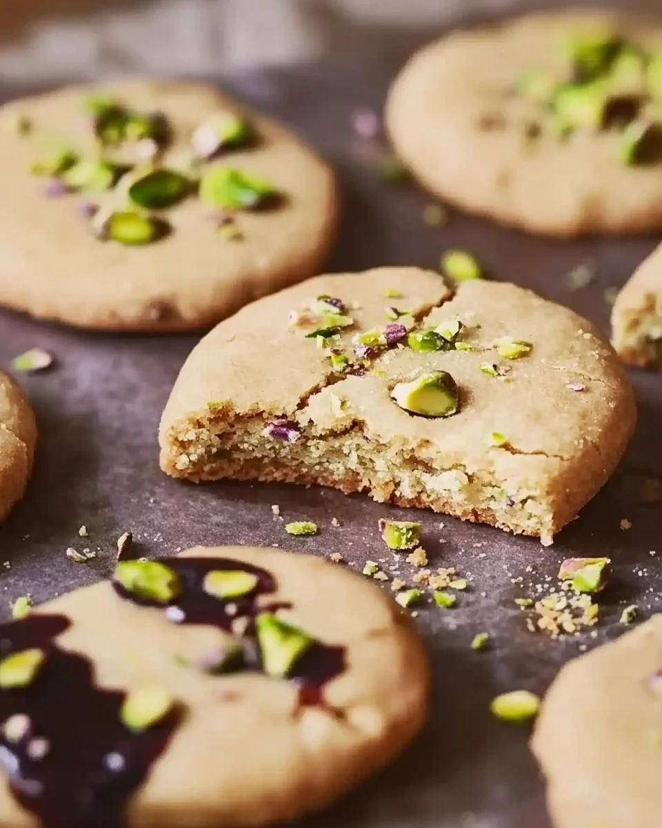 Pistachio Shortbread Cookies are a delightful treat!