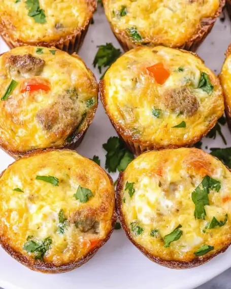 Savory Egg Muffins for Breakfast are quick and tasty!