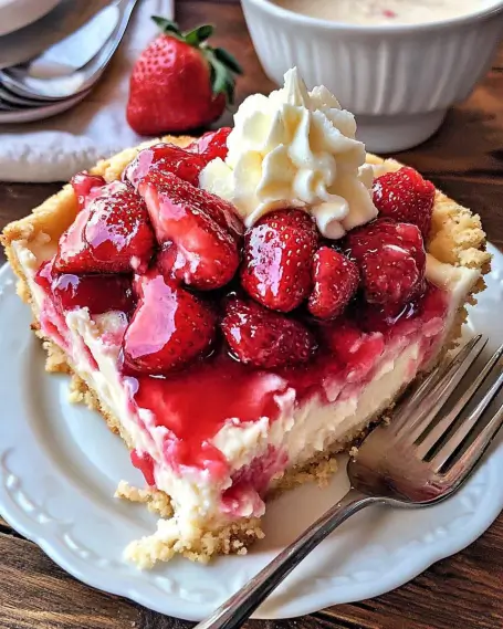 Strawberry Cheesecake Dump Cake is a must-try dessert!