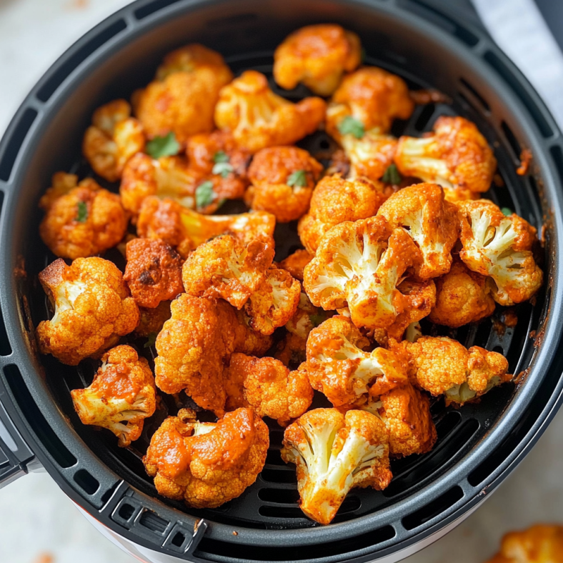 Crispy Air Fryer Buffalo Cauliflower Recipe is delicious!