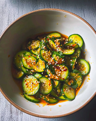 Crispy Asian Cucumber Salad Recipe is a must-try dish!