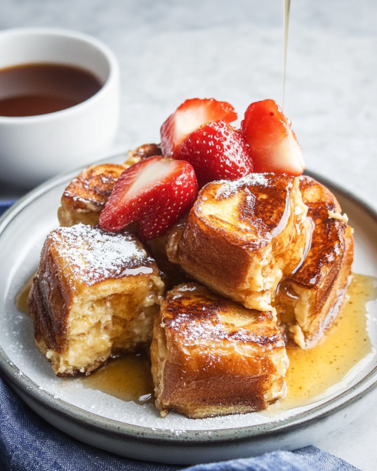 Hawaiian Roll French Toast Casserole Recipe is delightful!