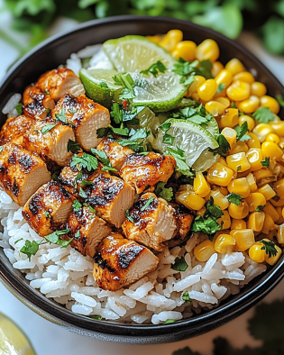 Street Corn Chicken Rice Bowl Recipe is a must-try!