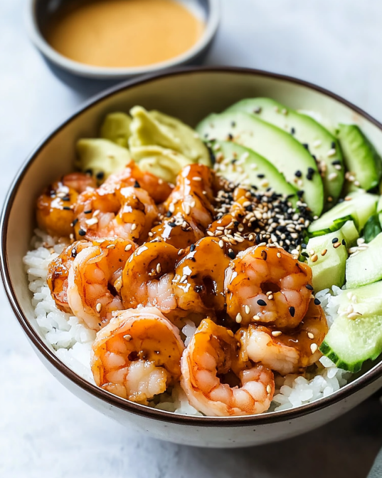 Teriyaki Shrimp Sushi Bowl Recipe is a must-try dish!