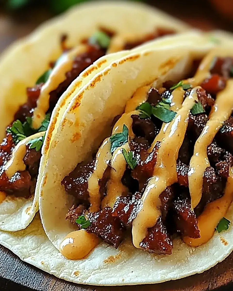 Garlic Butter Honey BBQ Beef Tacos: A Flavorful Delight!
