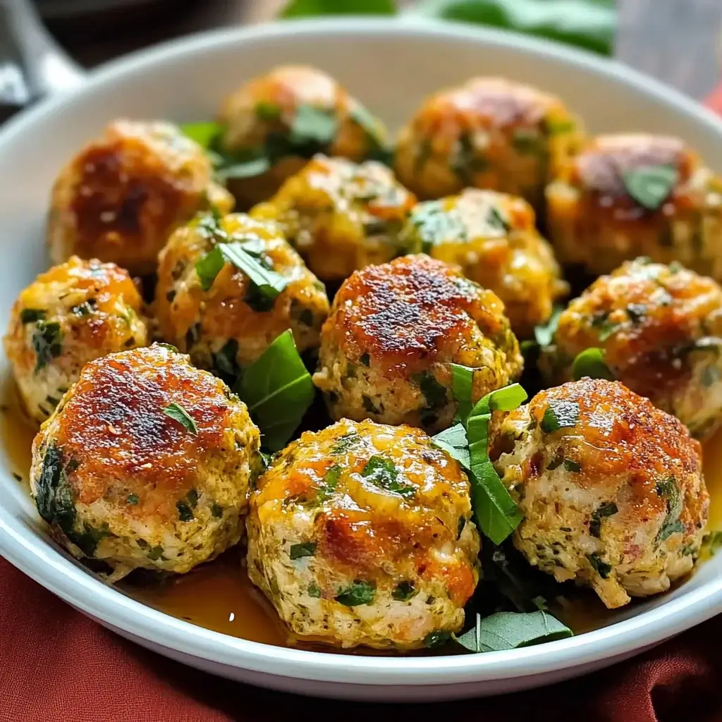 Baked Italian Herb Chicken Meatballs that Wow Your Tastebuds!
