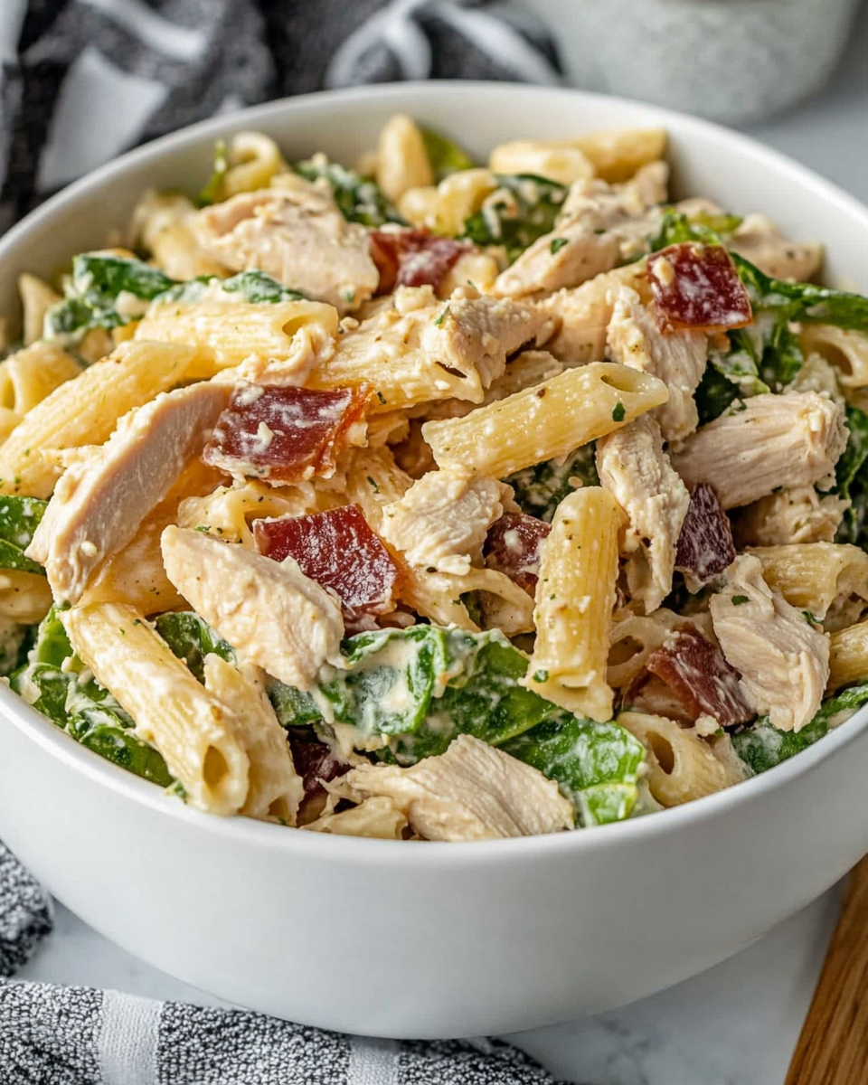 Chicken Caesar Pasta Salad: A Refreshing Summer Delight!