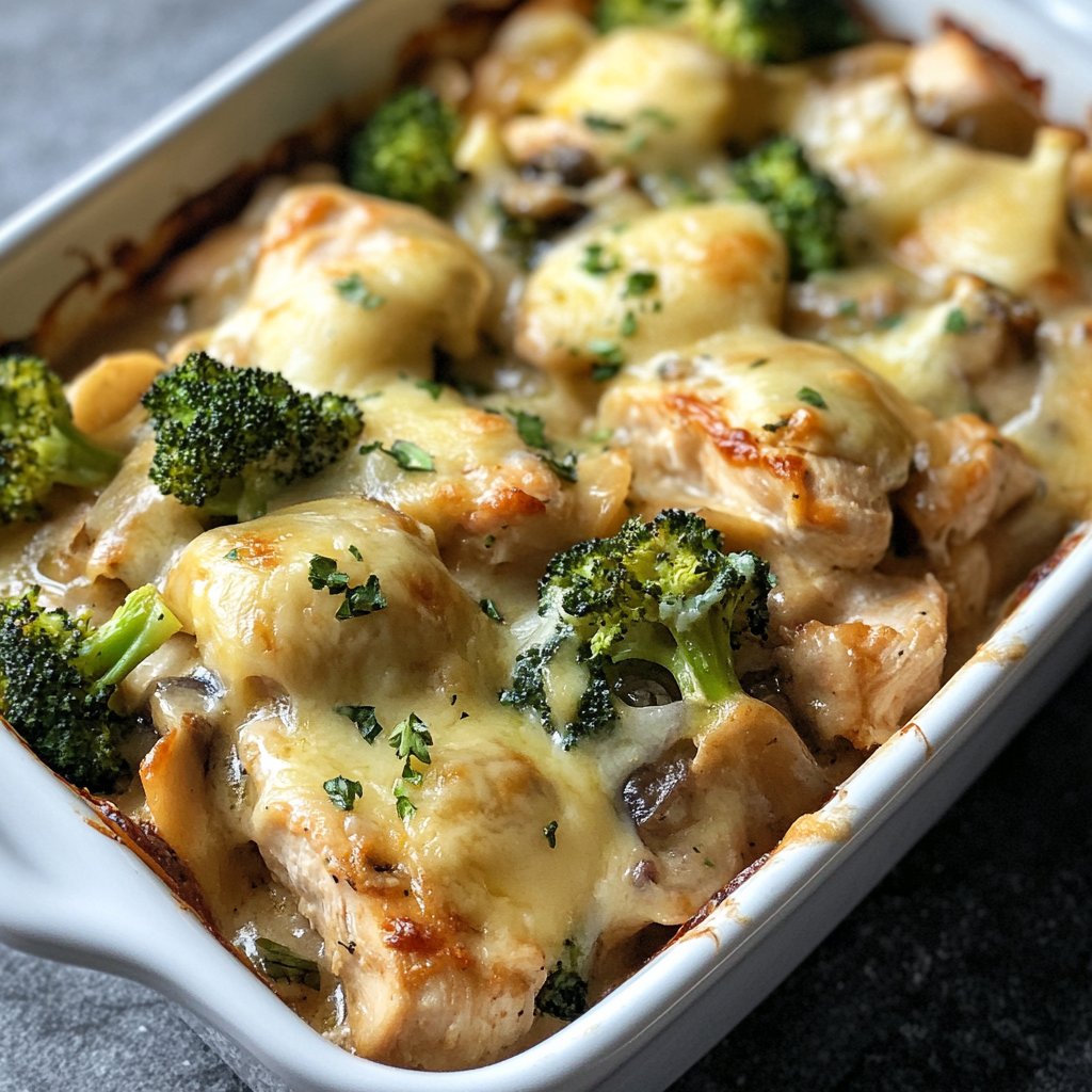 Cheesy Low-Carb Chicken Casserole: A Deliciously Easy Meal!