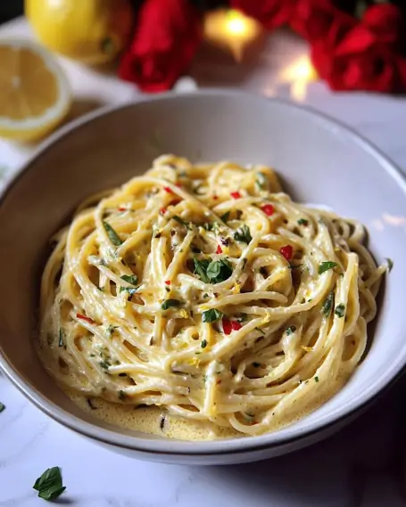 Creamy Lemon Garlic Pasta