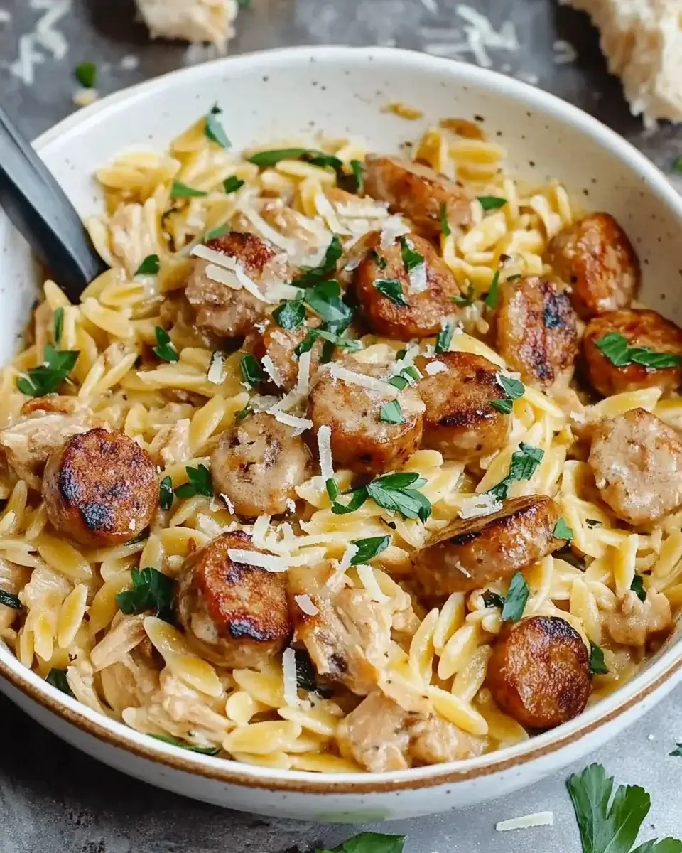 Creamy Chicken Sausage Orzo: A Deliciously Simple Recipe!