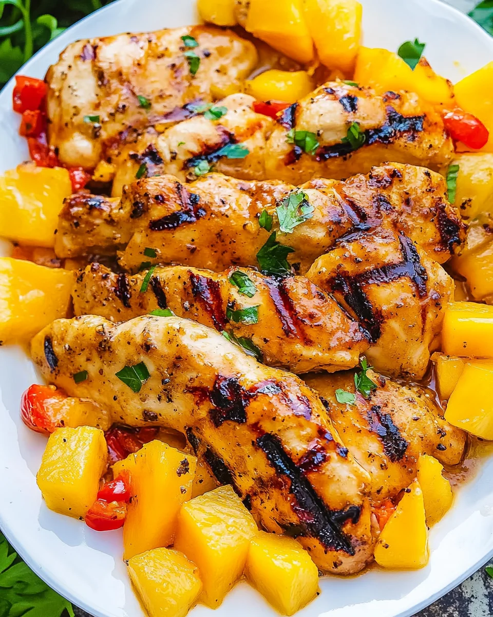 Grilled Mango Pineapple Chicken: A Flavorful Delight!