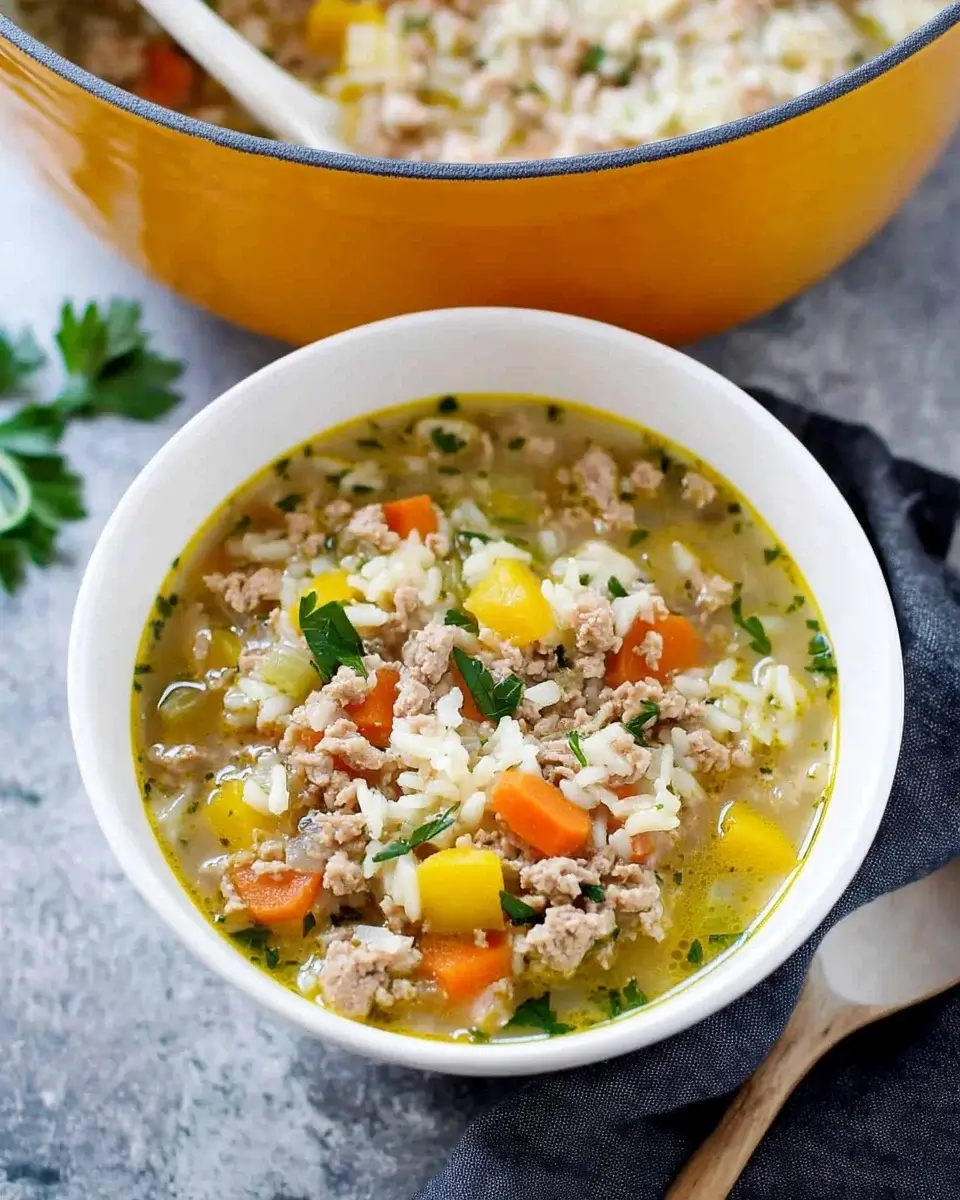 Hearty Ground Turkey and Rice Soup: Nourish Your Soul Today!
