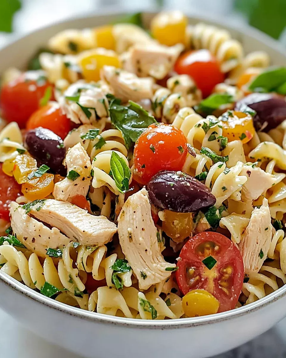 Mediterranean Chicken Pasta Salad: A Quick, Tasty Dish!