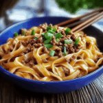 Mongolian Ground Beef Noodles