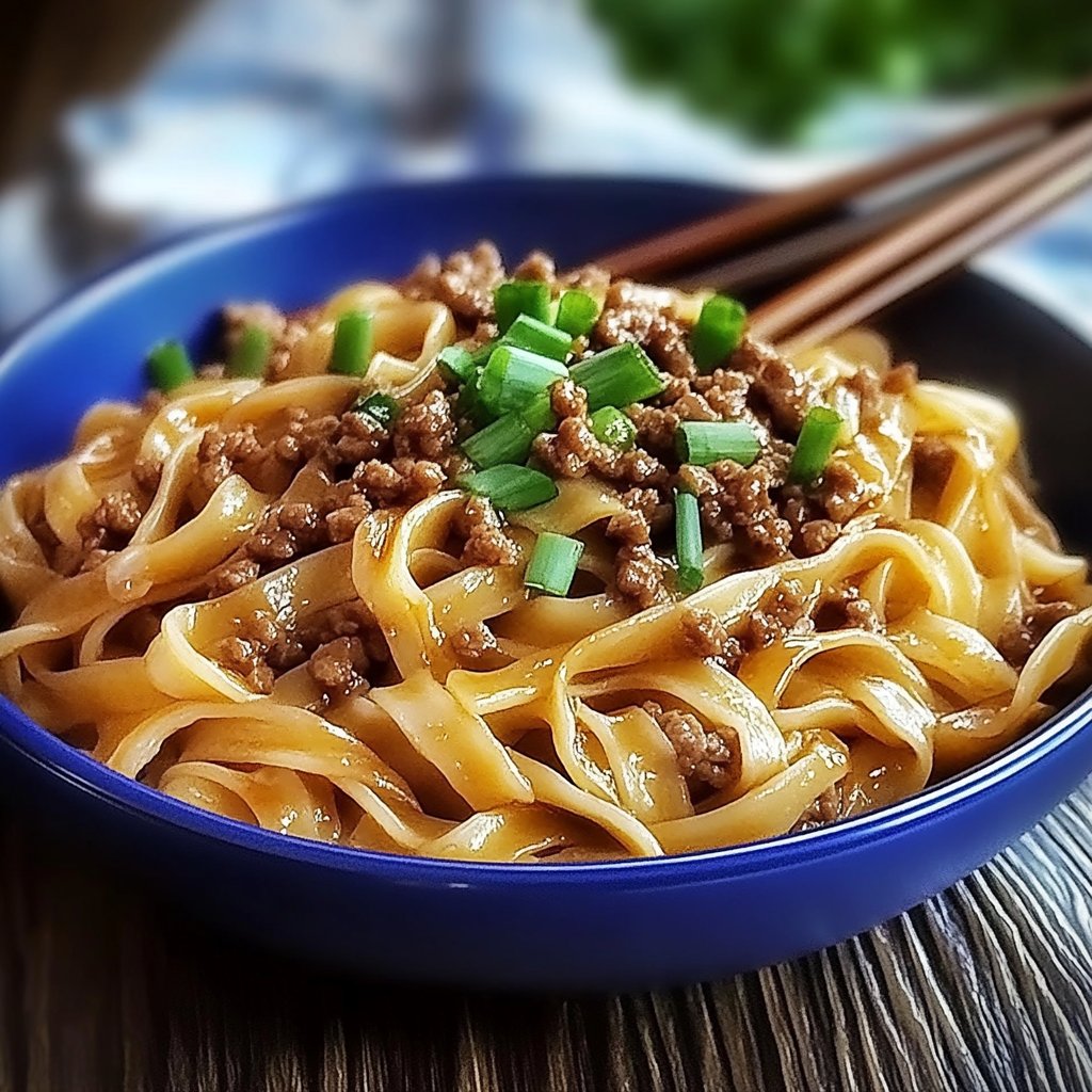 Mongolian Ground Beef Noodles: A Flavorful Delight!