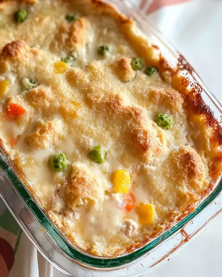 Savory Chicken Cobbler: A Comforting Dinner Delight!