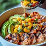 Shrimp Avocado Bowls with Mango Salsa