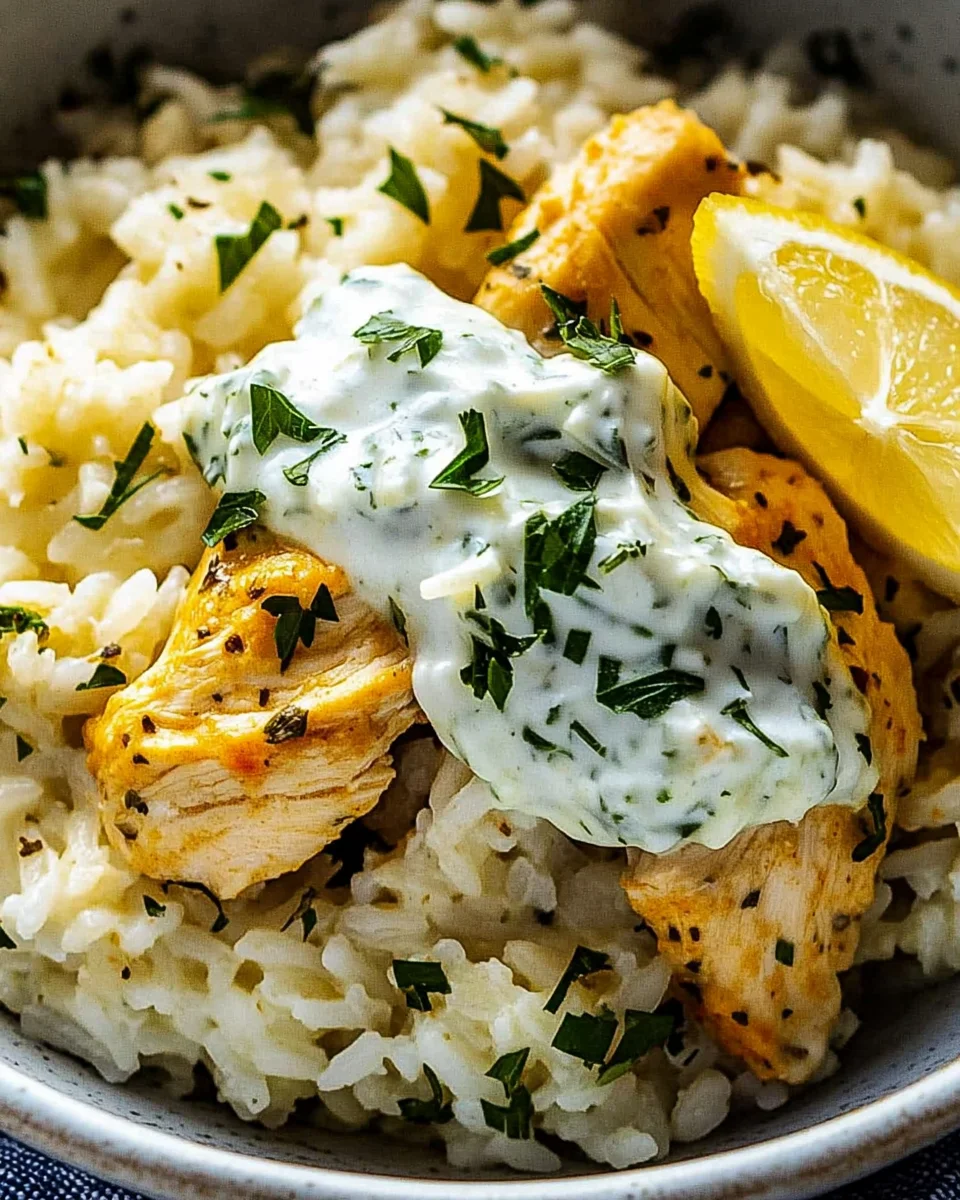 Chicken Tzatziki Rice Bake: A Flavorful Dinner Delight!
