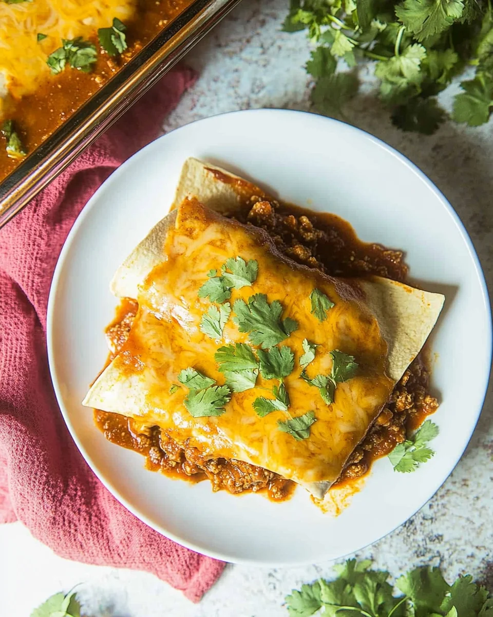 Cheesy Ground Beef Enchiladas: A Must-Try Recipe Delight!