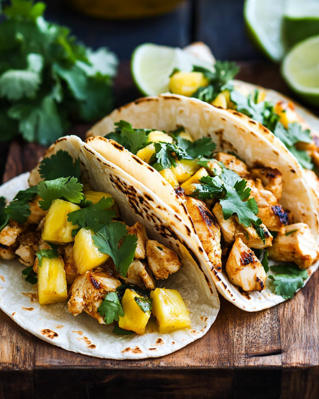 Chipotle Pineapple Chicken Tacos are a must-try dish!