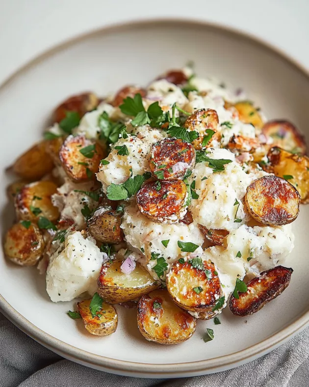 Crispy Smashed Potato Salad Recipe is a must-try!