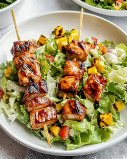 BBQ Chicken Skewer Salad: A Deliciously Easy Recipe